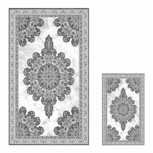 Šedé koupelnové předložky v sadě 2 ks 60×100 cm – Mila Home