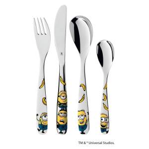 4dílná sada dětských nerezových příborů WMF Minions