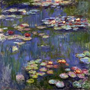 Obraz – reprodukce 50×50 cm Water Lilies, Claude Monet – Fedkolor
