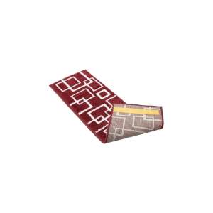 Červené nášlapy na schody v sadě 13 ks 22×73 cm Geometric – Mila Home