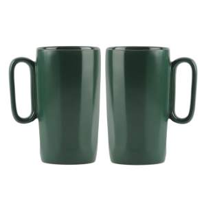 Tmavě zelené hrnky z kameniny v sadě 2 ks 330 ml Fuori – Vialli Design