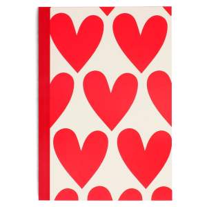 Zápisník 60 str. formát A5 Hearts – Rex London