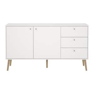 Bílá nízká komoda 149×82 cm Bodo – Tvilum