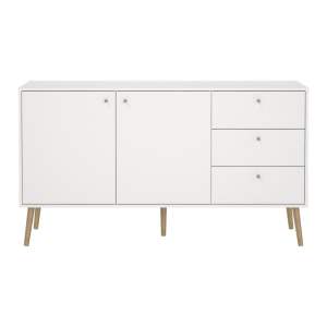 Bílá nízká komoda 149×82 cm Bodo – Tvilum