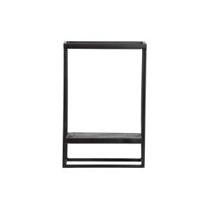 Černý kovový nástěnný stojan 40×60 cm Febe – WOOOD