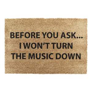 Rohožka z kokosového vlákna 40×60 cm Loud Music – Artsy Doormats