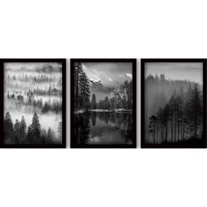Obrazy v sadě 3 ks 35×45 cm Black & White – Wallity