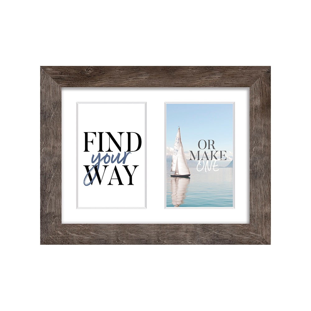 Rám na fotografii v dekoru tmavého dřeva Styler Yellowstone, 27 x 20 cm Rám na fotografii v dekoru tmavého dřeva Styler Yellowstone, 27 x 20 cm