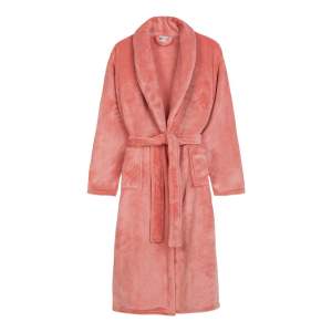Růžový župan z mikroplyše velikost XL/XXL Polyvelvet – Good Morning