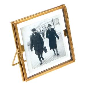 Kovový stojací rámeček ve zlaté barvě 8×8 cm – Rex London