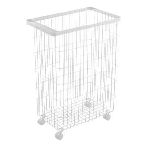 Bílý kovový koš na prádlo 55 l Tower – YAMAZAKI