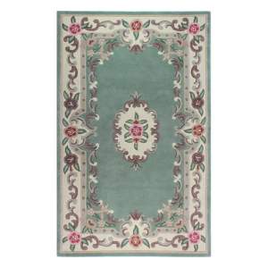 Zelený vlněný koberec Flair Rugs Aubusson, 75 x 150 cm