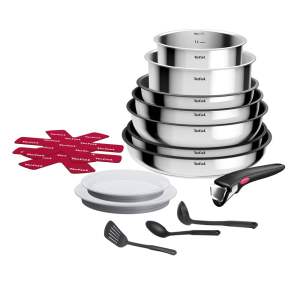 Hliníková sada nádobí 15 ks INGENIO Cook Eat L881SF04 – Tefal