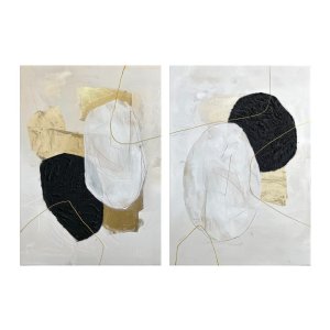 Obrazy s ručně malovanými prvky v sadě 2 ks 50×70 cm Crystal – Styler