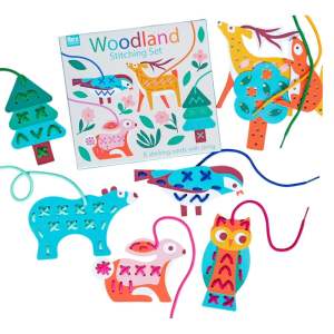 Kreativní sada Stitching set Woodland – Rex London