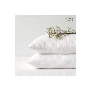 Lněný povlak na polštář 80×80 cm White – Linen Tales