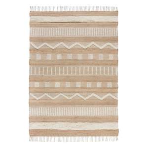 Béžový jutový koberec Flair Rugs Medina, 120 x 170 cm