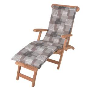 Šedý zahradní podsedák na lehátko 52×170 cm Stoke – Sun Garden