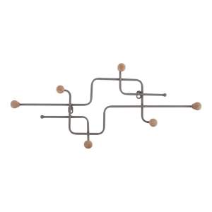 Šedý kovový nástěnný věšák 60,5 cm Metro – PT LIVING