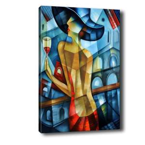 Obraz Tablo Center Cubistic Lady, 50 x 70 cm