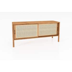 TV stolek z dubového dřeva 142×64 cm Pola – The Beds