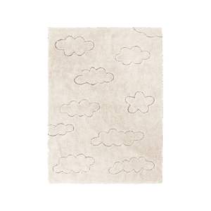 Krémový pratelný ručně tkaný bavlněný dětský koberec 140×200 cm Clouds – Lorena Canals