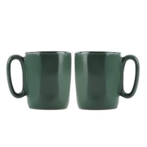 Tmavě zelené hrnky na espresso z kameniny v sadě 2 ks 80 ml Fuori – Vialli Design