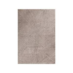 Světle hnědý pratelný ručně tkaný vlněný koberec 170×240 cm Golden Coffee – Lorena Canals
