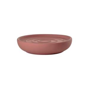 Světle červená porcelánová mýdlenka Nova – Zone