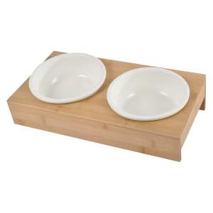 Keramický set misek s podstavcem pro psa ø 16 cm – Love Story