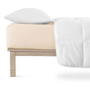 Béžové napínací prostěradlo jersey 90×200 cm Boxspring – Andrea Simone