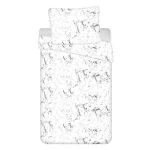 Černobílé povlečení na jednolůžko z mikroflanelu 140×200 cm – Jerry Fabrics