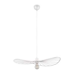 Bílé závěsné svítidlo ø 60 cm Chapeau – Trio