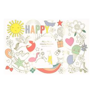 Papírová prostírání v sadě 8 ks 28×42.5 cm Happy Icons – Meri Meri