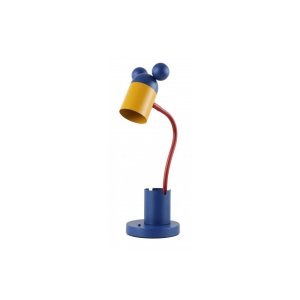 Modrá stolní lampa s kovovým stínidlem (výška 50 cm) Mouse – GTV