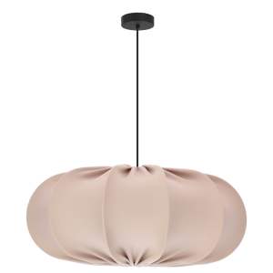 Béžové závěsné svítidlo s textilním stínidlem ø 52 cm Cafee – Candellux Lighting