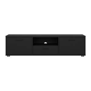 Černý TV stolek 147×38 cm Media – Tvilum