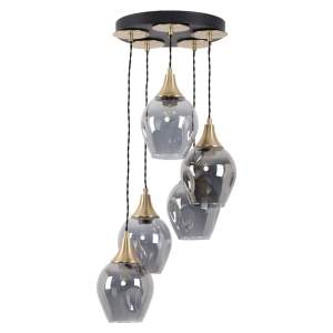 Závěsné svítidlo se skleněným stínidlem ø 15 cm Marlo – Squid Lighting