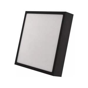 Matně černé LED stropní svítidlo 22,5×22,5 cm Nexxo – EMOS
