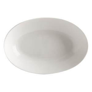 Bílý porcelánový hluboký talíř Maxwell & Williams Basic, 25 x 17 cm