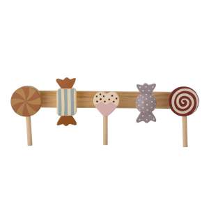 Nástěnný dětský věšák z borovicového dřeva Rudy – Bloomingville Mini