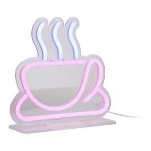 Růžová LED neonová světelná dekorace 5 W Coffee – Leitmotiv