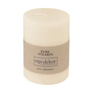 Smetanově bílá svíčka Eco candles by Ego dekor Friendly, doba hoření 37 h
