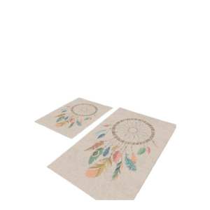 Béžové koupelnové předložky v sadě 2 ks 60×100 cm – Mila Home