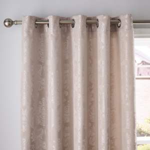 Béžové damaškové závěsy v sadě 2 ks 229×229 cm Damask Jacquard – Catherine Lansfield