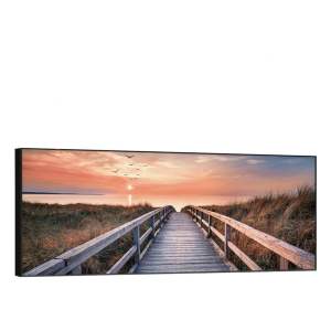 Obraz 150×60 cm Beach Footbridge