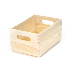 Úložný box z borovicového dřeva Compactor Custom, 30 x 20 x 14 cm