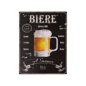 Kovová cedule 25×33 cm Bière – Antic Line