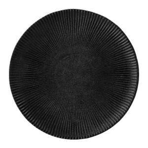 Černý talíř z kameniny Bloomingville Neri, ø 23 cm