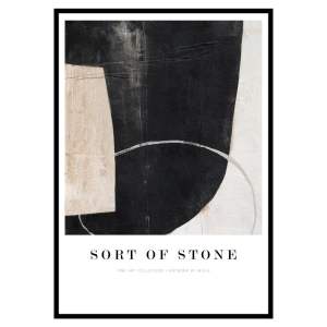 Obraz 72×102 cm Sort Of Stone – Malerifabrikken